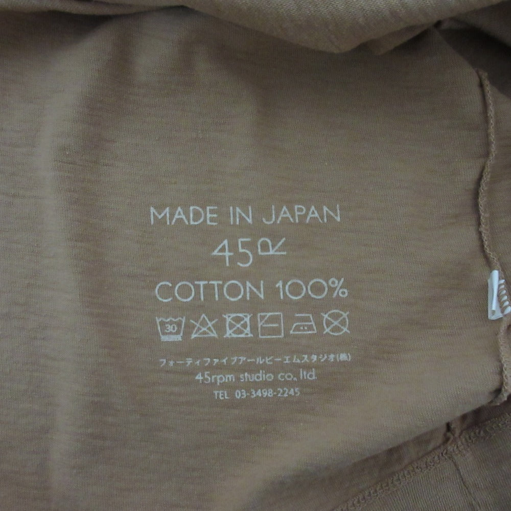 フォーティファイブアール ワイドショートスリーブカットソー
