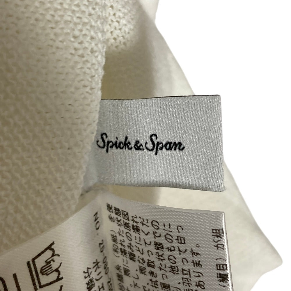 スピックアンドスパン ペーパーヤーンボートネックニット