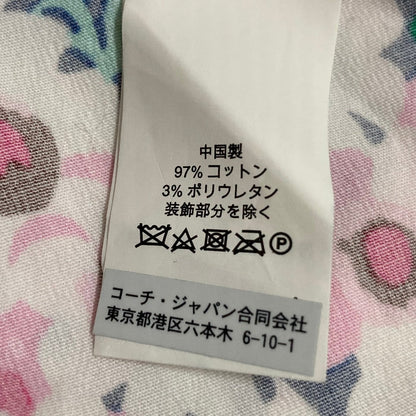 ケイトスペードニューヨーク フラワープリントノースリーブティアードワンピース
