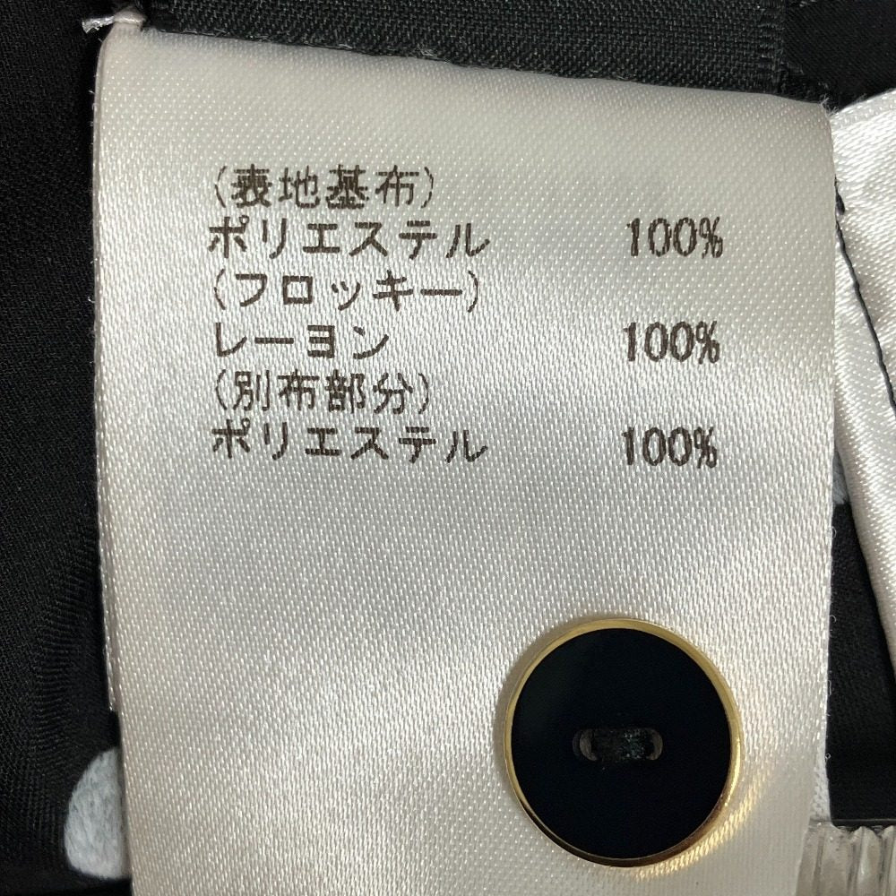 グレースコンチネンタルダイアグラム 幾何フロッキープリントワンピース
