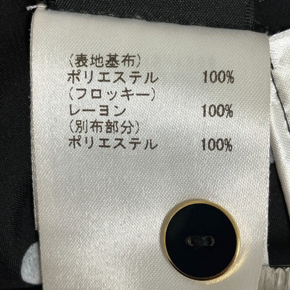 グレースコンチネンタルダイアグラム 幾何フロッキープリントワンピース