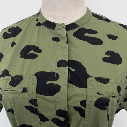 セオリー LEOPARD POPLIN シャツワンピース