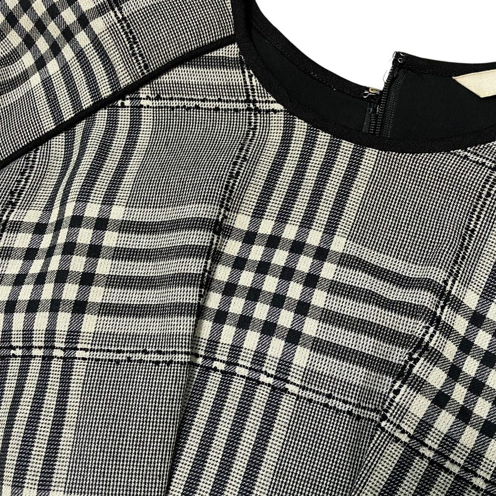 クラネ LOOP LINE CHECK WIDE RIBBON ワンピース