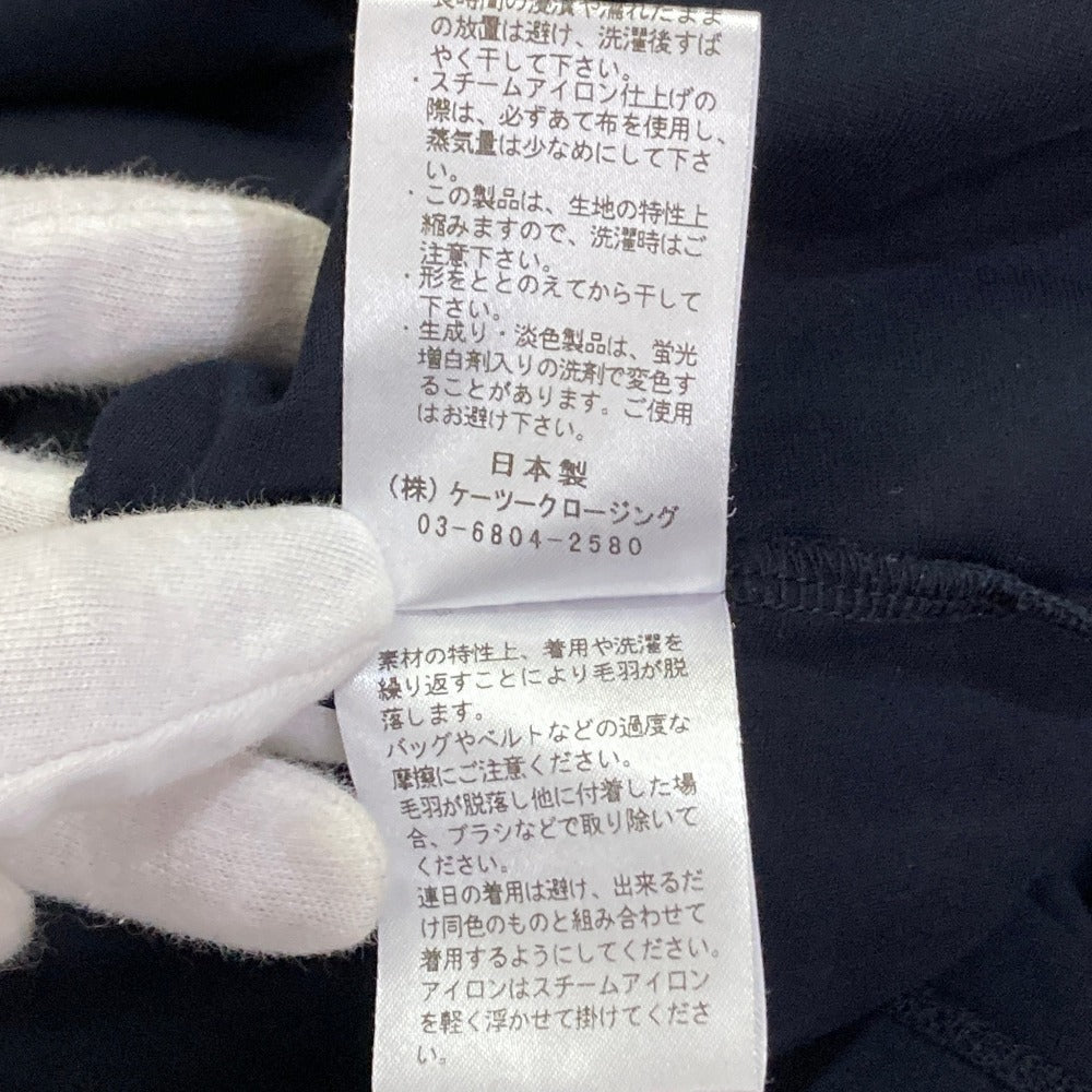 ヨリ フロッキードットカラ―コットン半袖Tシャツ