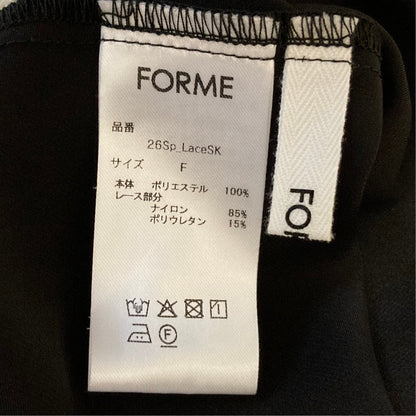 フォルメ サテンレーススカート