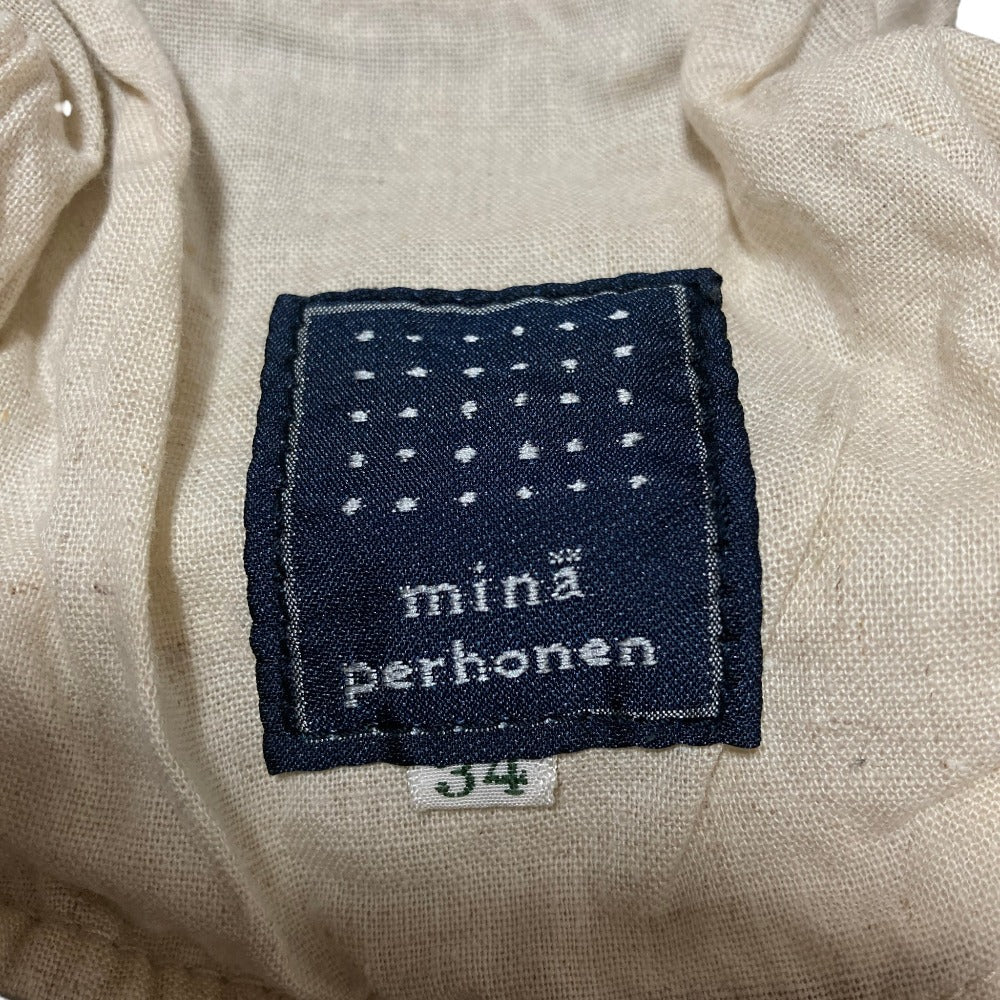ミナペルホネン always コットンリネンクロップドパンツ