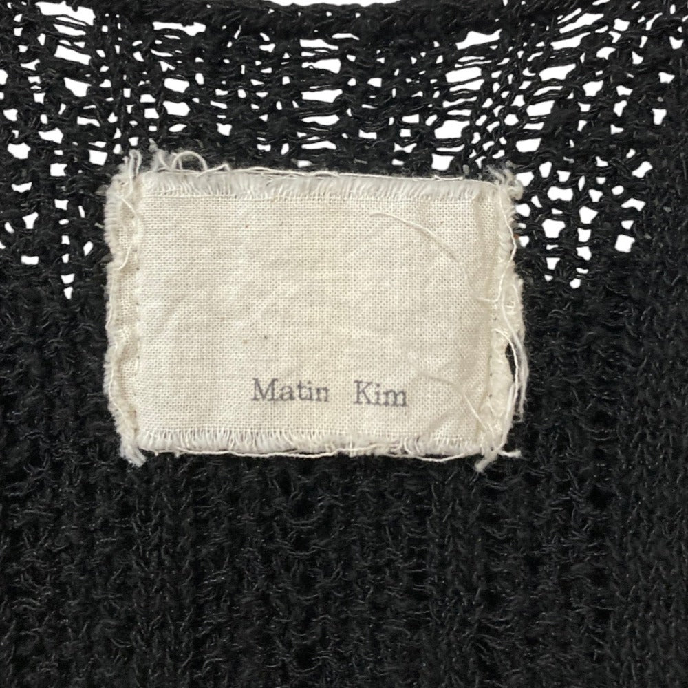 マーティンキム Stripe Chunky ニットワンピース