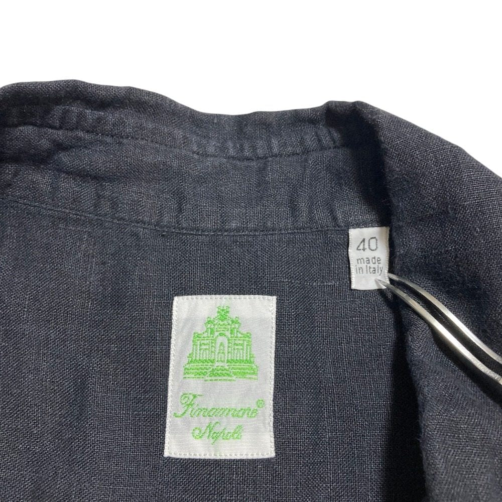 フィナモレ リネンロングシャツワンピース