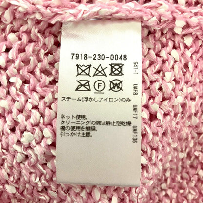 ブラミンク ミックスニットショートスリーブセーター