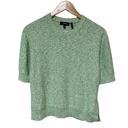 セオリー CROP TEE TWEED 半袖ニット