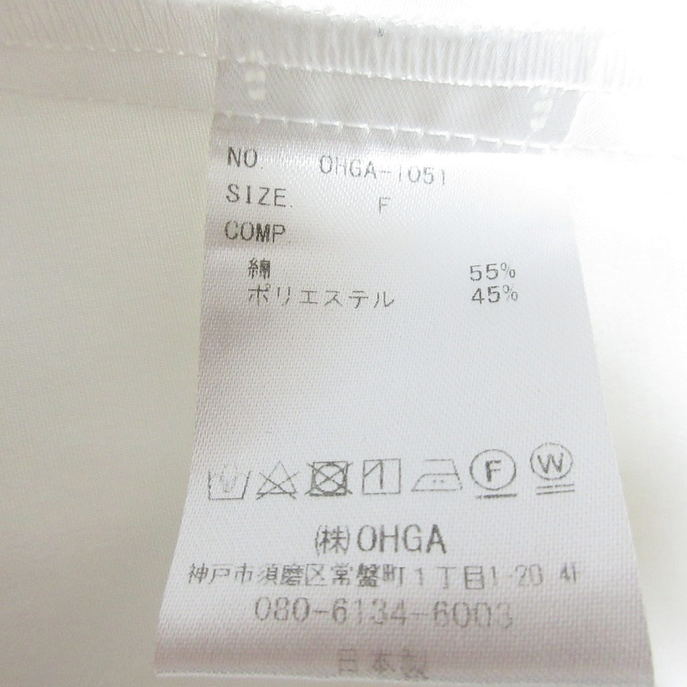 オーガ パフスリーブブラウス