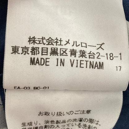 インゲボルグ カメリアリボンプリントプリーツノースリーブブラウス
