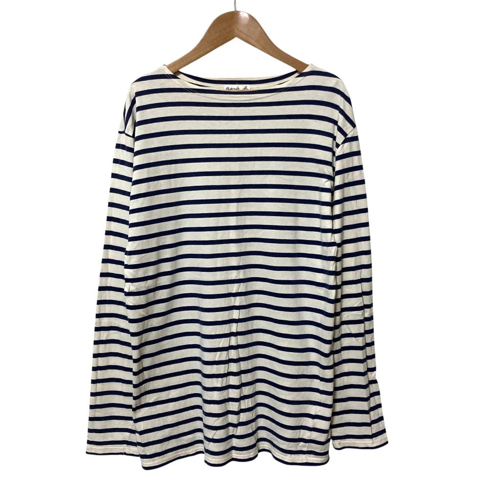 アニエスベーオム ボーダー長袖Tシャツ