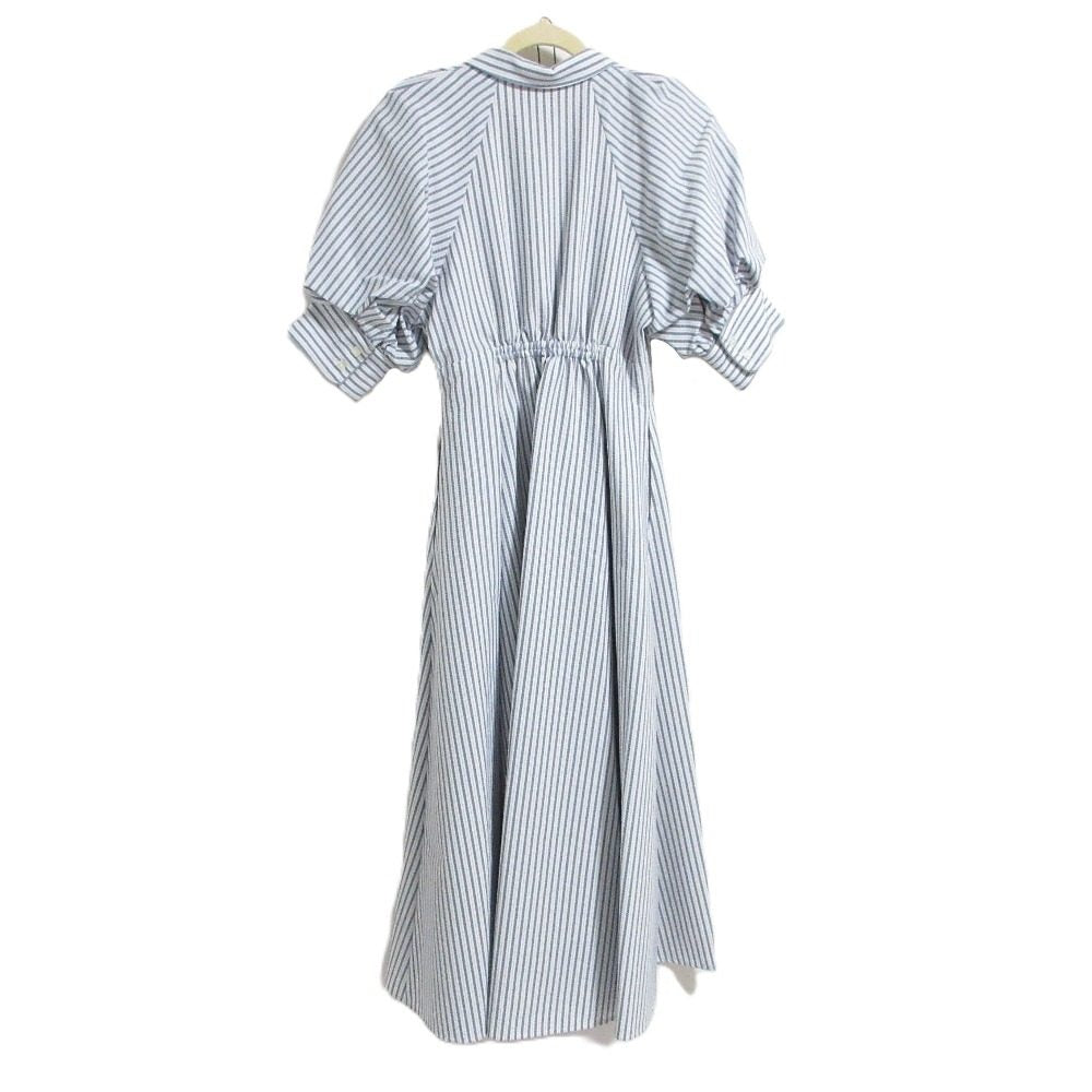 ハーリップトゥ Volume Sleeve Stripe ワンピース