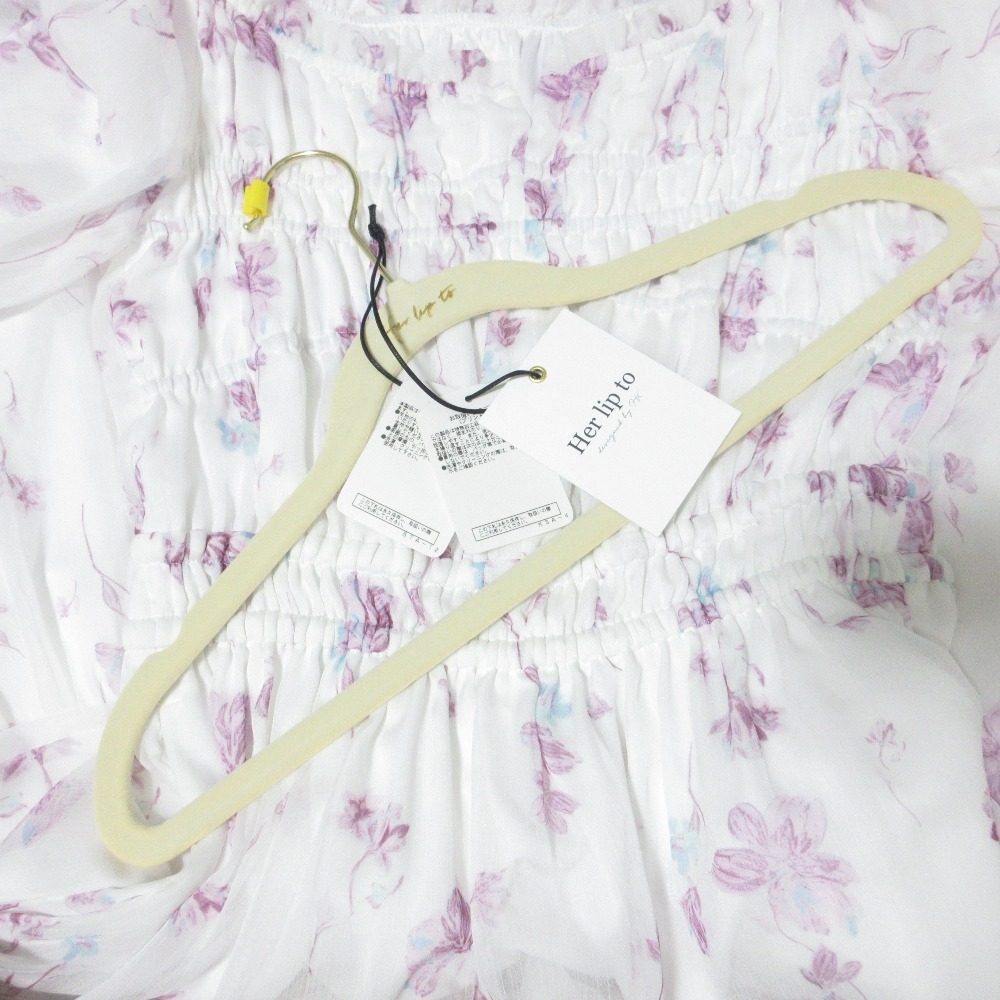 ハーリップトゥ Belle Jardin シフォンワンピース