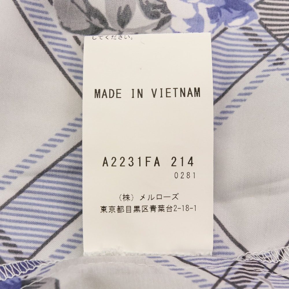 インゲボルグ シアーチェックフラワーワンピース