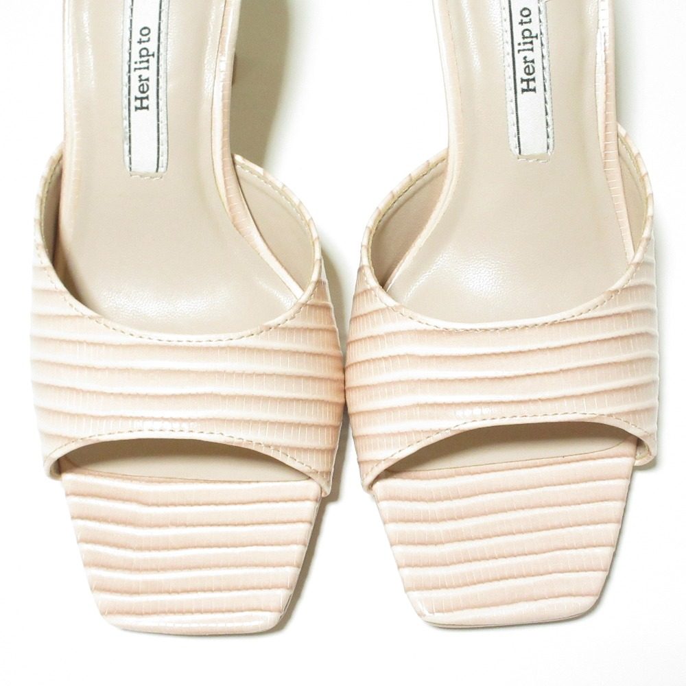 ハーリップトゥ Square Toe Mules サンダル