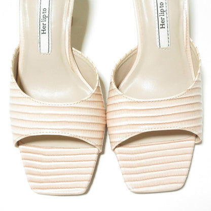 ハーリップトゥ Square Toe Mules サンダル