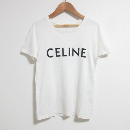 セリーヌ ロゴプリント コットンTシャツ