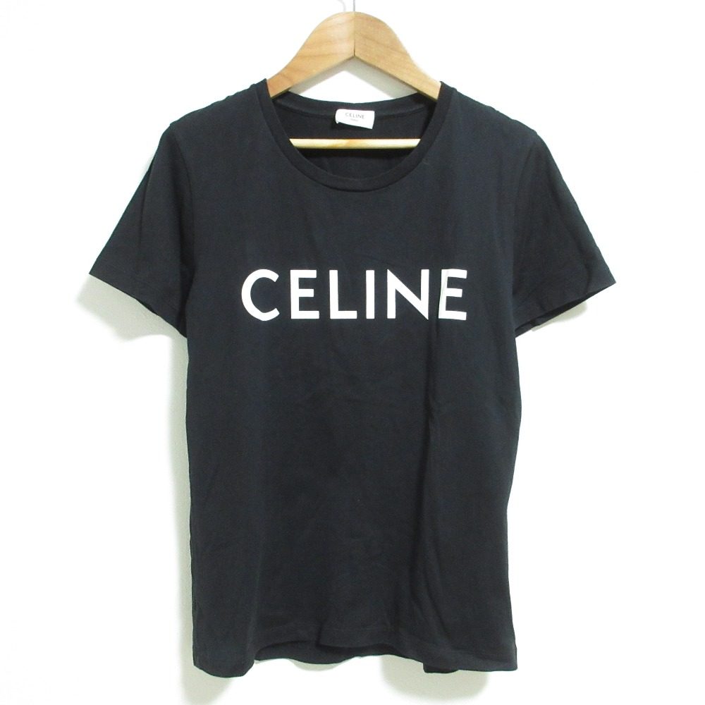 セリーヌ ロゴプリント コットンTシャツ
