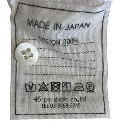 フォーティファイブアール コットンタックブラウス