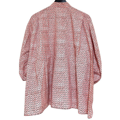 マメクロゴウチ Crane Pattern シルクシャツ