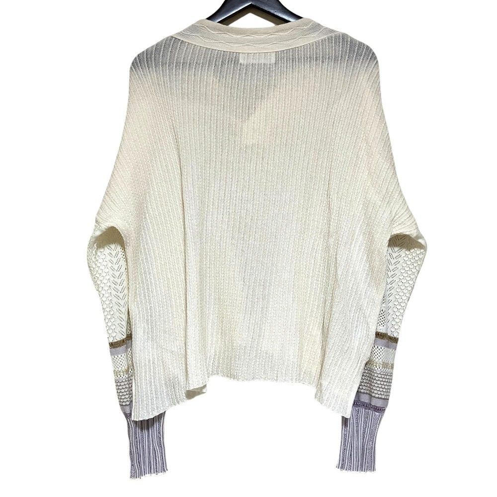 マメクロゴウチ Sash Jacquard ニットプルオーバー