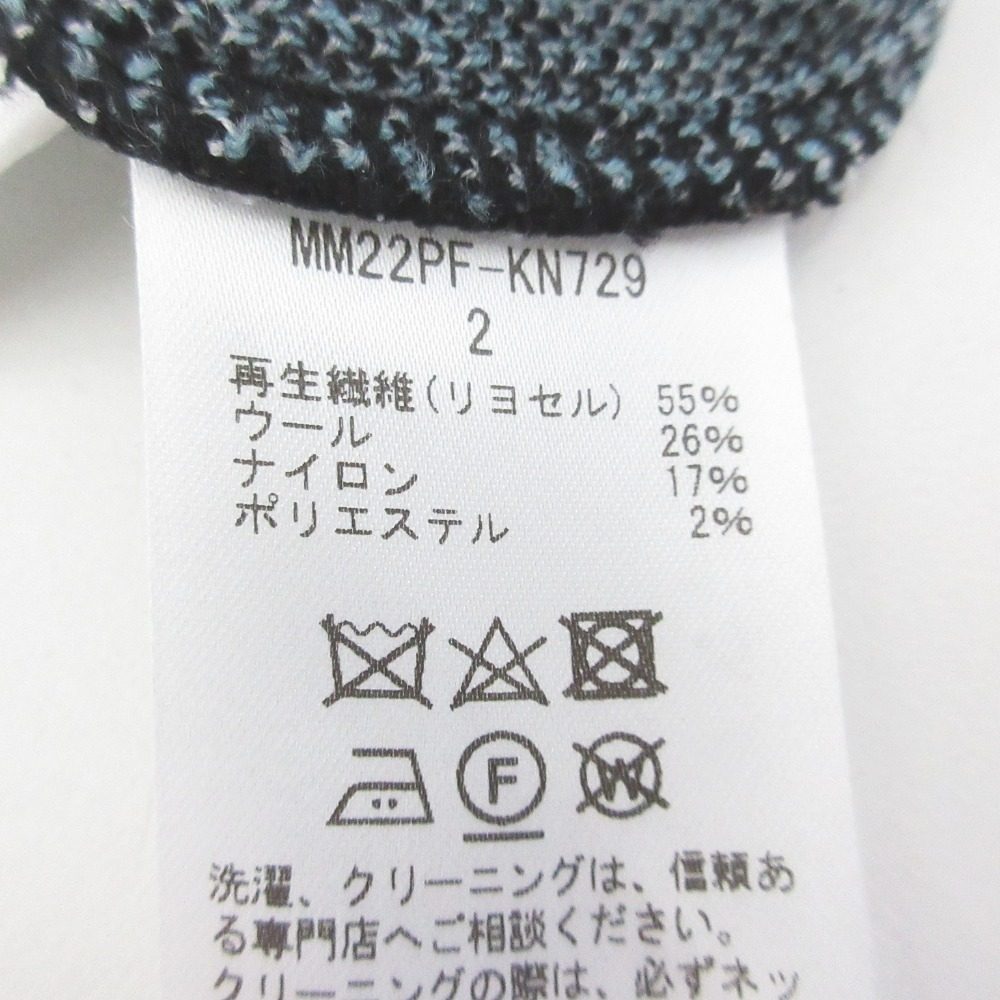 マメクロゴウチ Floral Jacquard ニットワンピース