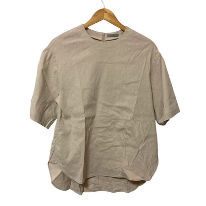 セオリーリュクス ECO CRUNCH WASH ELIANI リネンショートスリーブカットソー