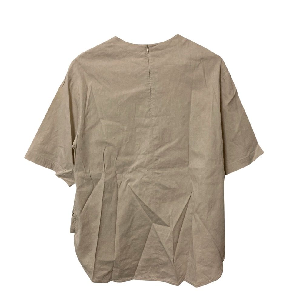 セオリーリュクス ECO CRUNCH WASH ELIANI リネンショートスリーブカットソー