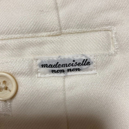 マドモアゼルノンノン コットンストレッチチノパンツ