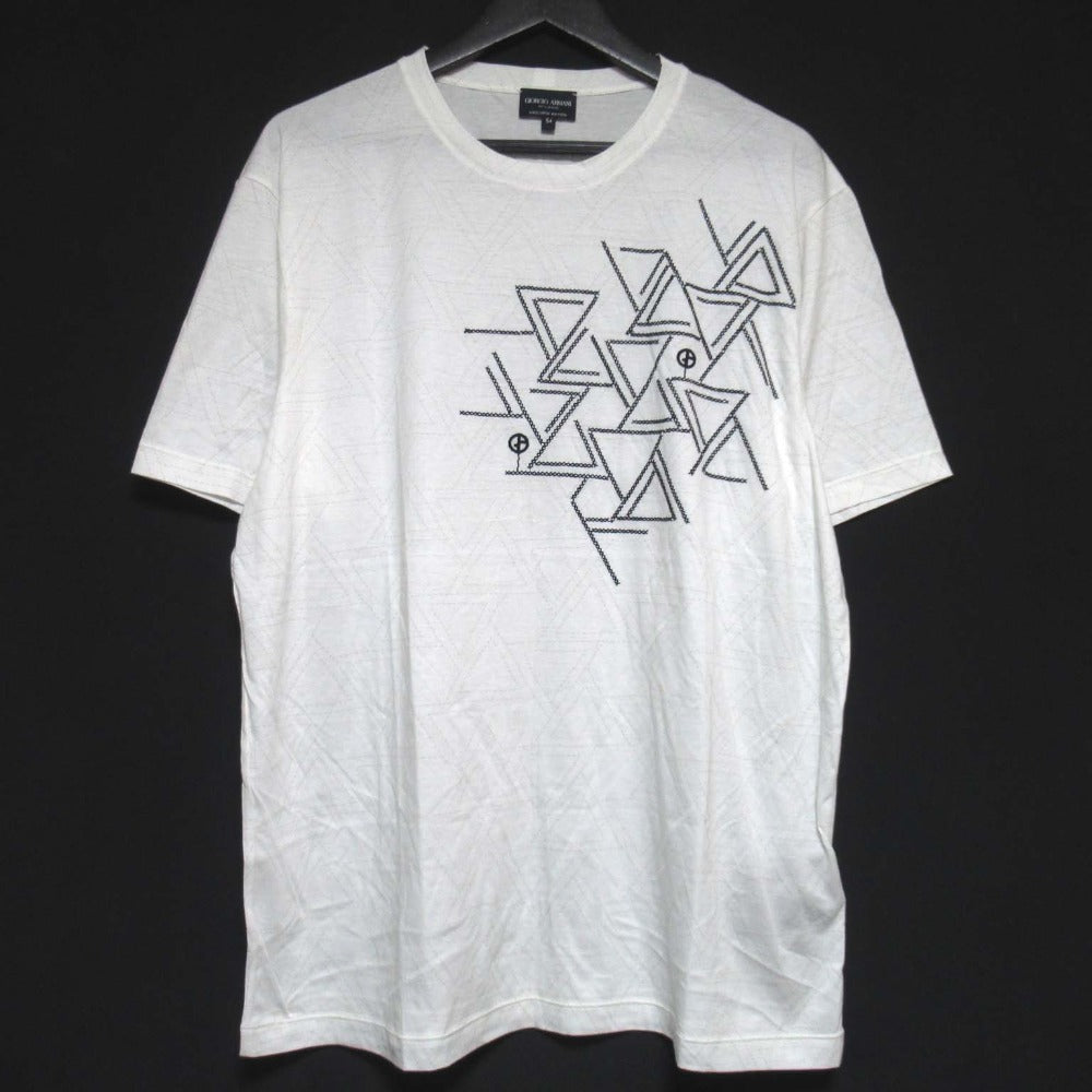 ジョルジオアルマーニ EXCLUSIVE EDITION エンブロイダリー半袖Tシャツ
