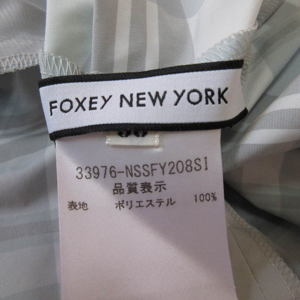 FOXEY NEW YORK フレンチ チェック フレア スカート
