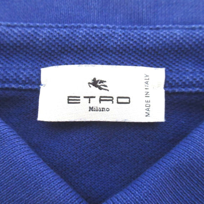 ETRO ロゴ刺繍鹿の子ポロシャツ