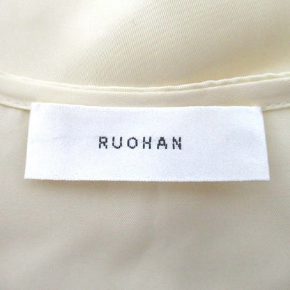 RUOHAN 長袖 ノーカラー ブラウス