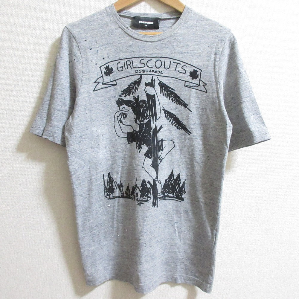 DSQUARED2 プリントコットンTシャツ