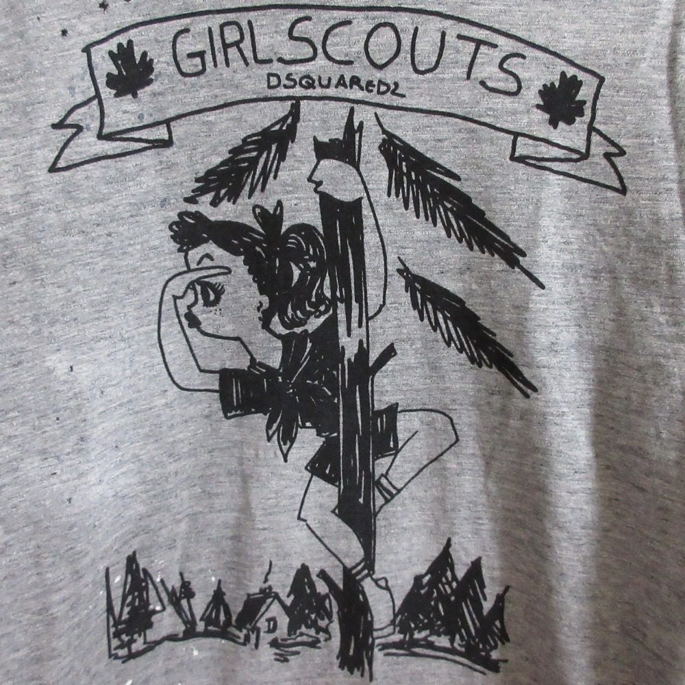 DSQUARED2 プリントコットンTシャツ