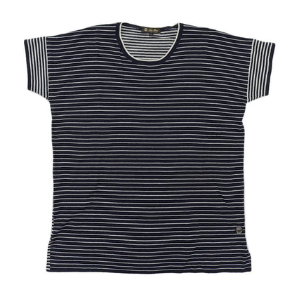 Loro Piana カシミヤ100% ボーダー柄ニットカットソー