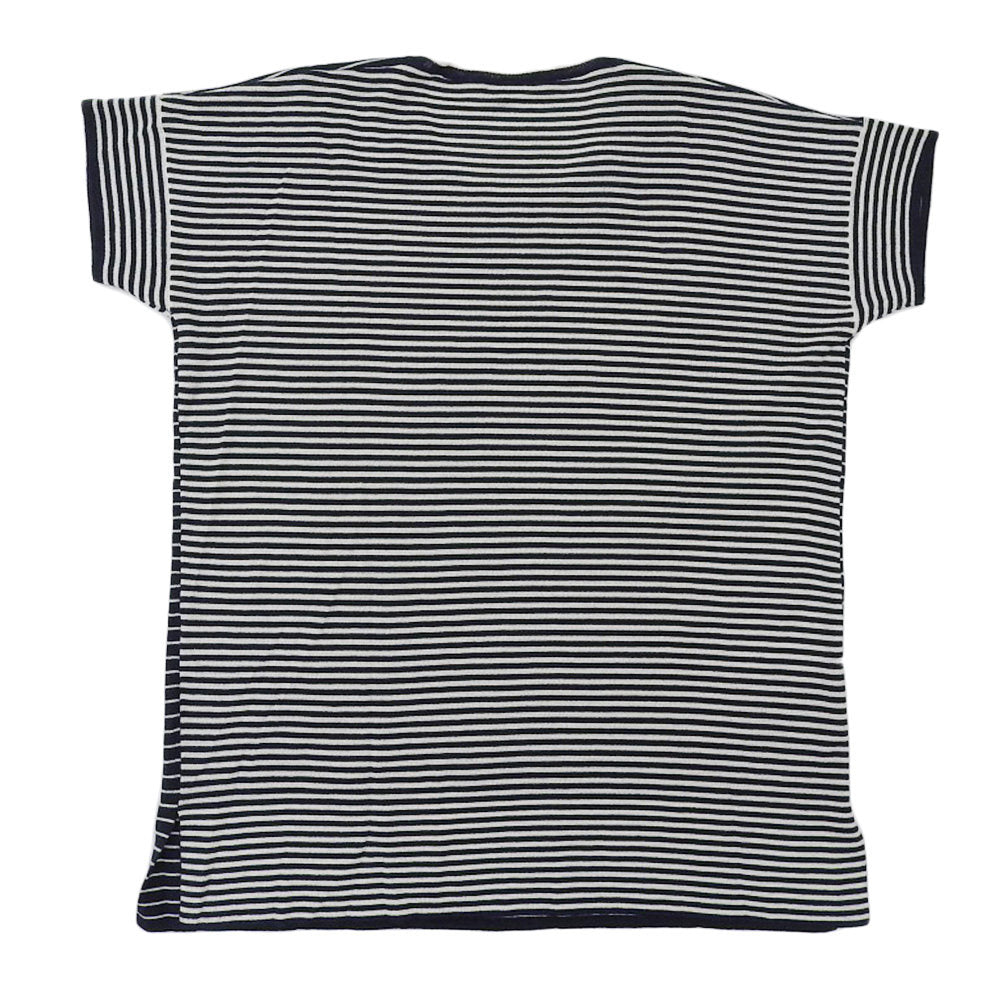 Loro Piana カシミヤ100% ボーダー柄ニットカットソー