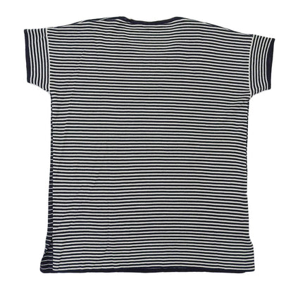 Loro Piana カシミヤ100% ボーダー柄ニットカットソー