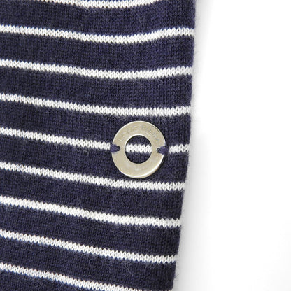 Loro Piana カシミヤ100% ボーダー柄ニットカットソー