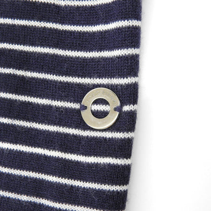 Loro Piana カシミヤ100% ボーダー柄ニットカットソー