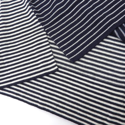 Loro Piana カシミヤ100% ボーダー柄ニットカットソー