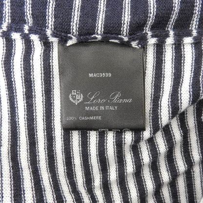 Loro Piana カシミヤ100% ボーダー柄ニットカットソー
