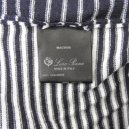 Loro Piana カシミヤ100% ボーダー柄ニットカットソー