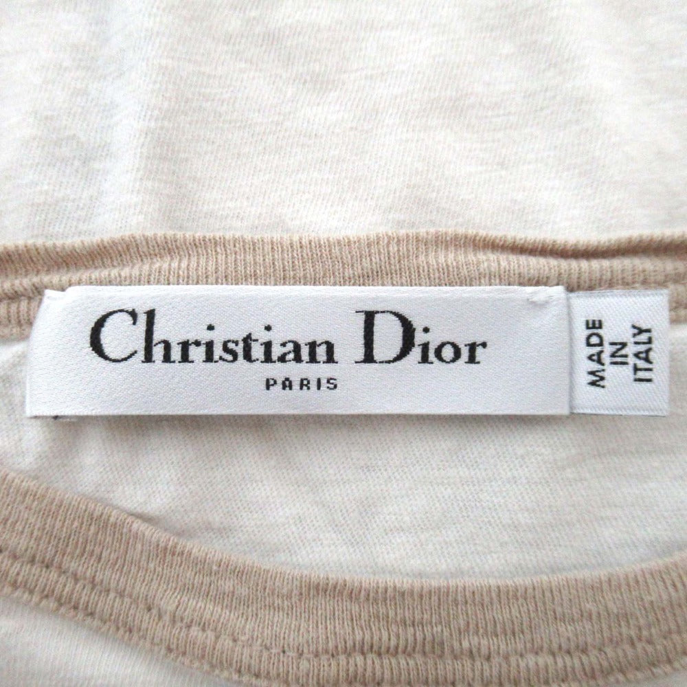 クリスチャンディオール コットンリネンブレンド半袖Tシャツ