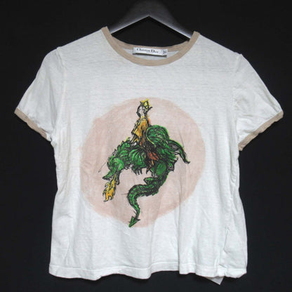 クリスチャンディオール コットンリネンブレンド半袖Tシャツ