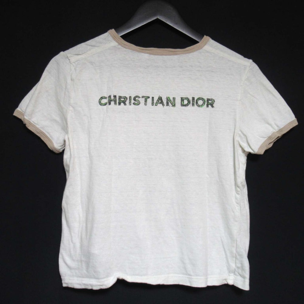 クリスチャンディオール コットンリネンブレンド半袖Tシャツ