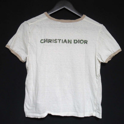 クリスチャンディオール コットンリネンブレンド半袖Tシャツ