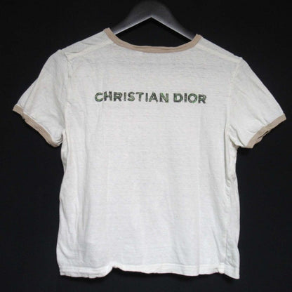 クリスチャンディオール コットンリネンブレンド半袖Tシャツ